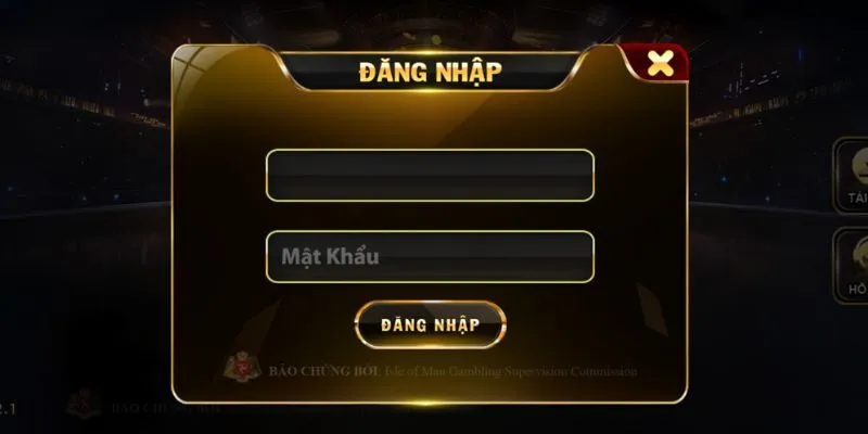 Điền nội dung đăng nhập tại HitClub