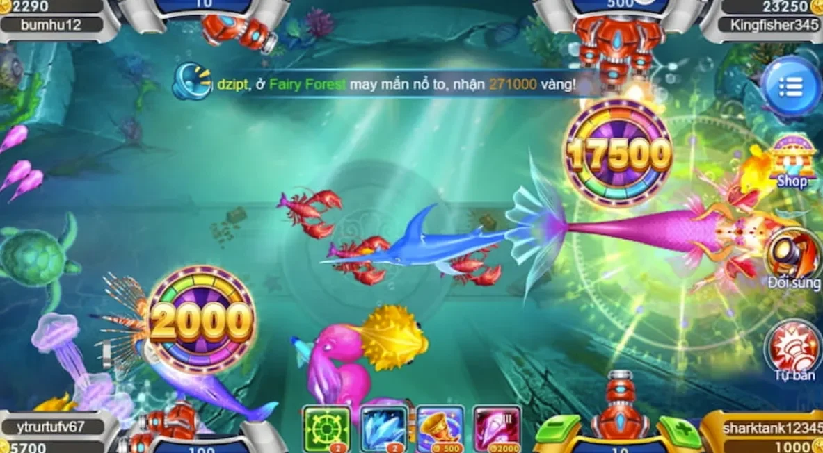 Săn thưởng cùng boss tại game Bắn Cá