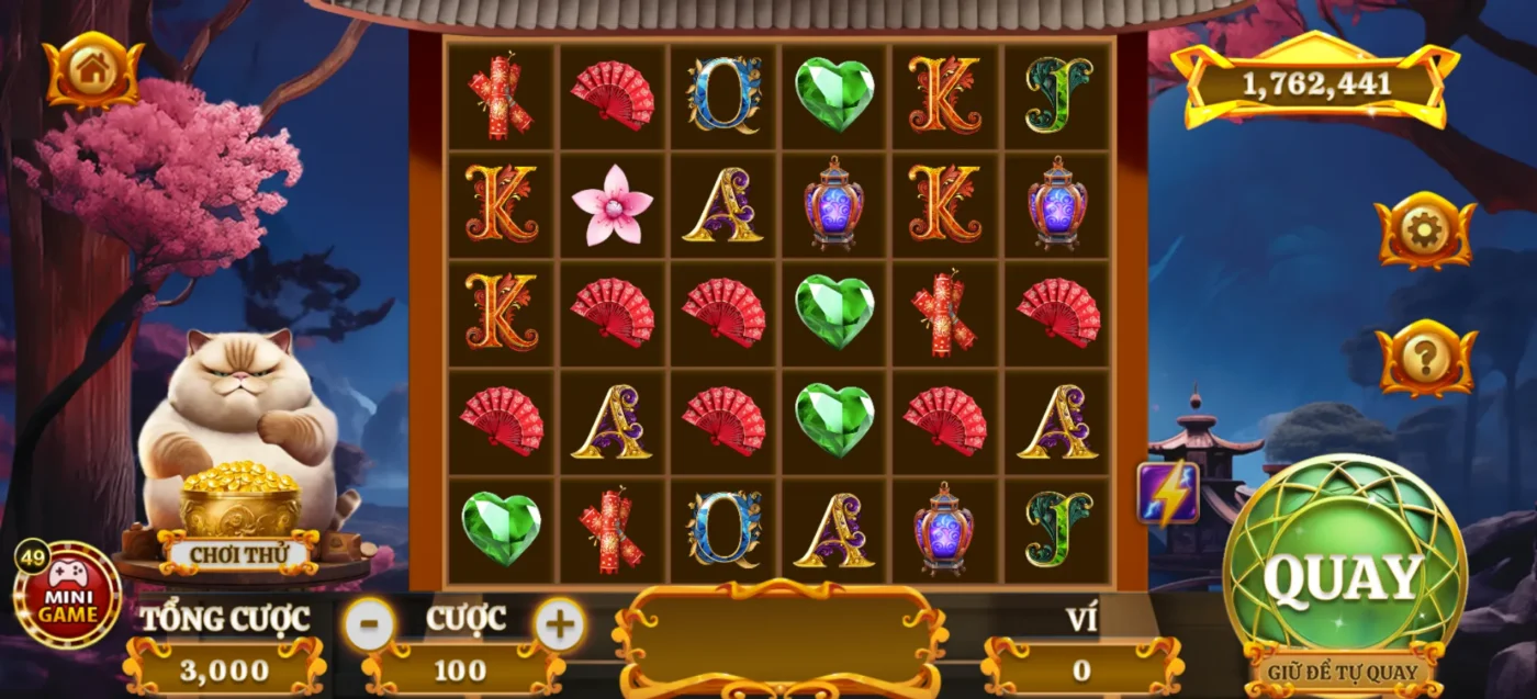 Giao diện hấp dẫn của slot game
