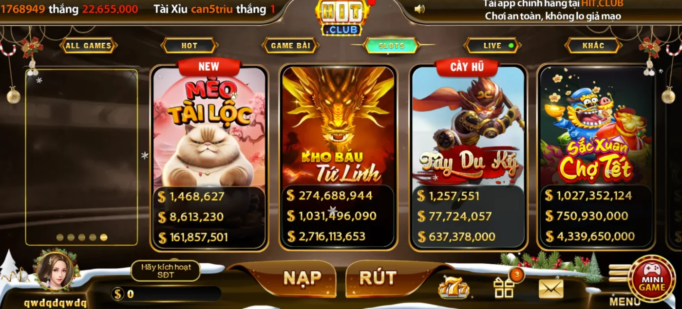 Tham gia nổ hũ Hitclub rinh ngay quà khủng