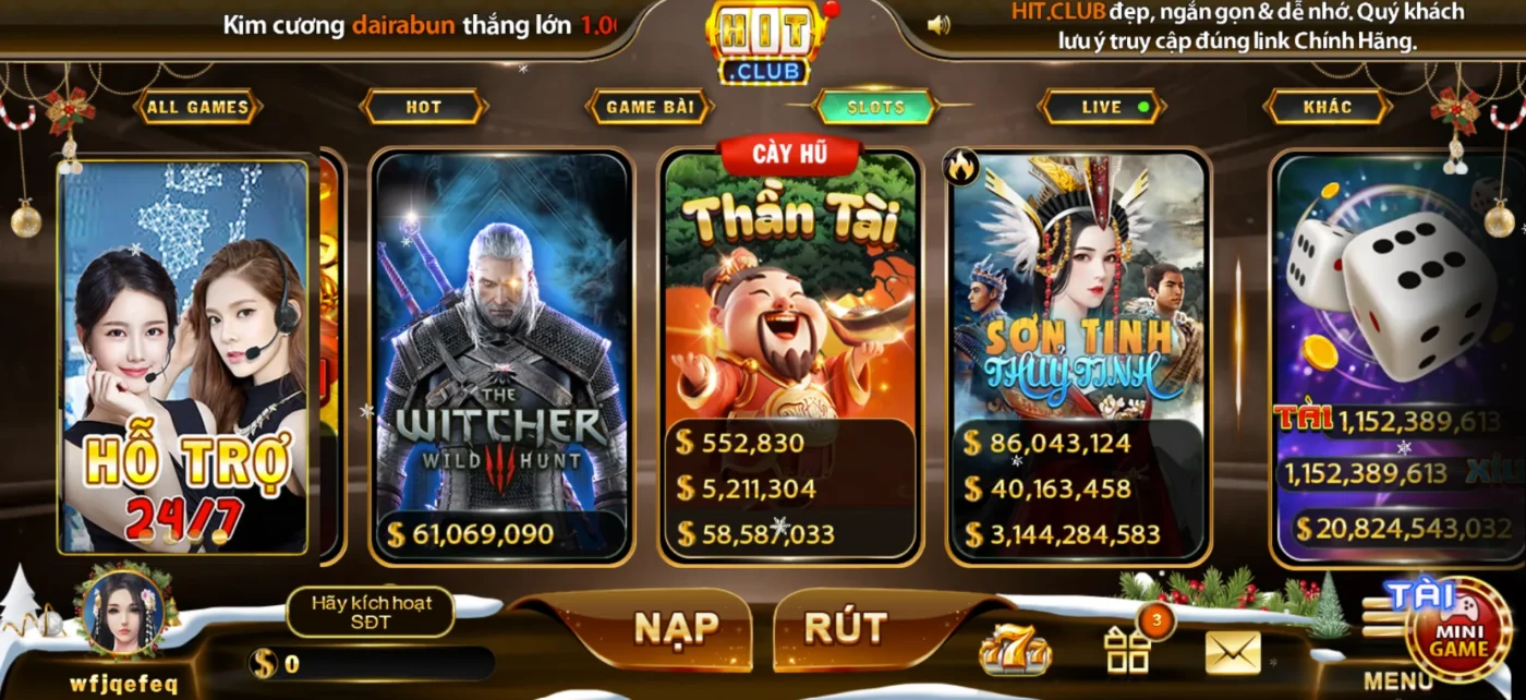 Slot game Sơn Tinh Thủy Tinh hàng đầu Hitclub