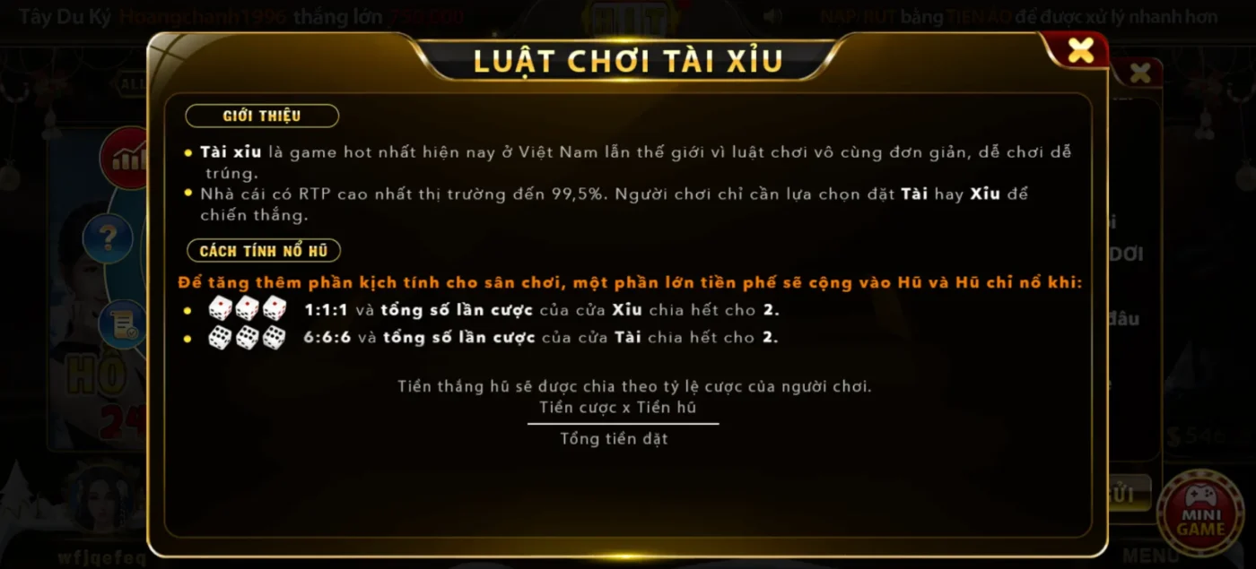 Nắm bắt luật chơi Tài Xỉu đơn giản nhất tại Hitclub