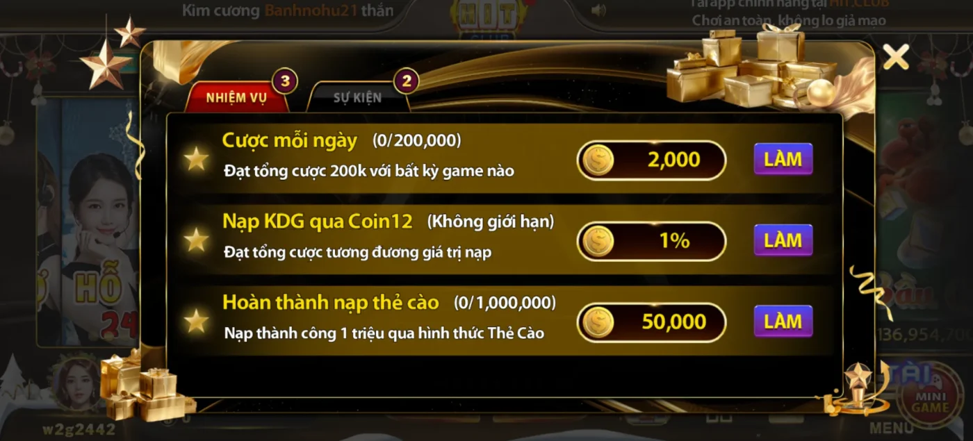 Tham gia cược mỗi ngày với phần thưởng