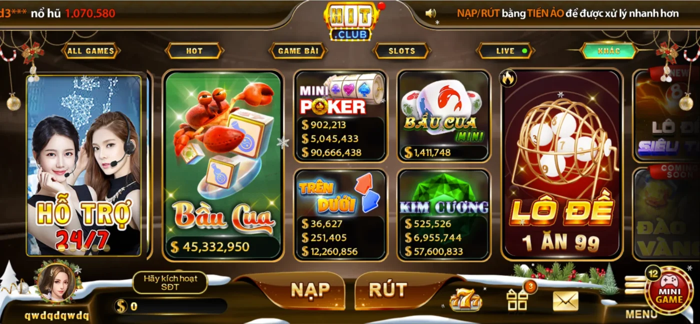 Tham gia Hitclub với giao diện chuẩn chỉnh nhất