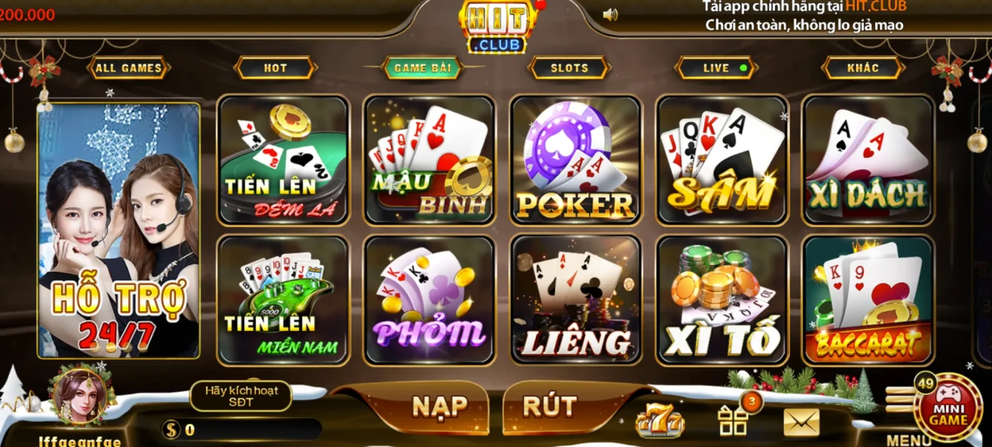 Tận hưởng cược thú vị cùng Xì Tố Hitclub