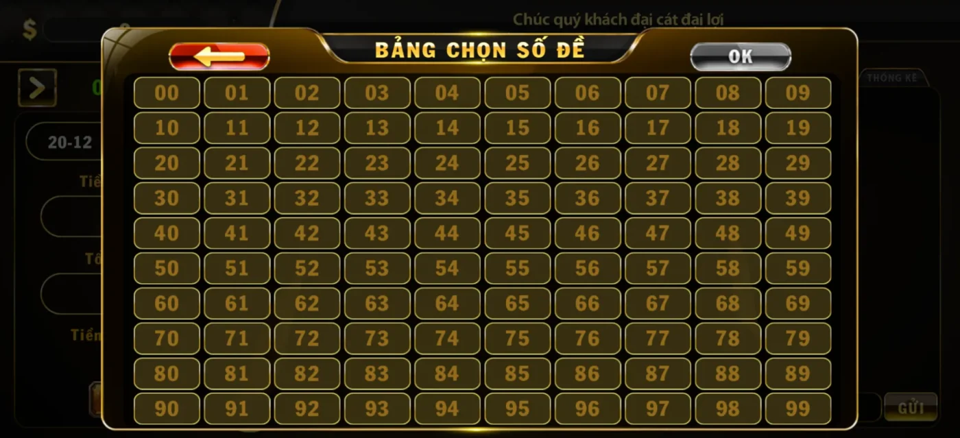 Đặt cược chọn lựa con số thuận tiện