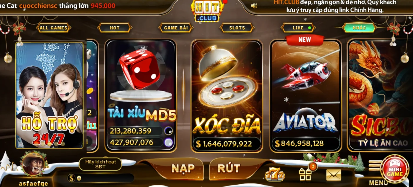 Đánh cược Xóc Đĩa online Hitclub hấp dẫn nhất