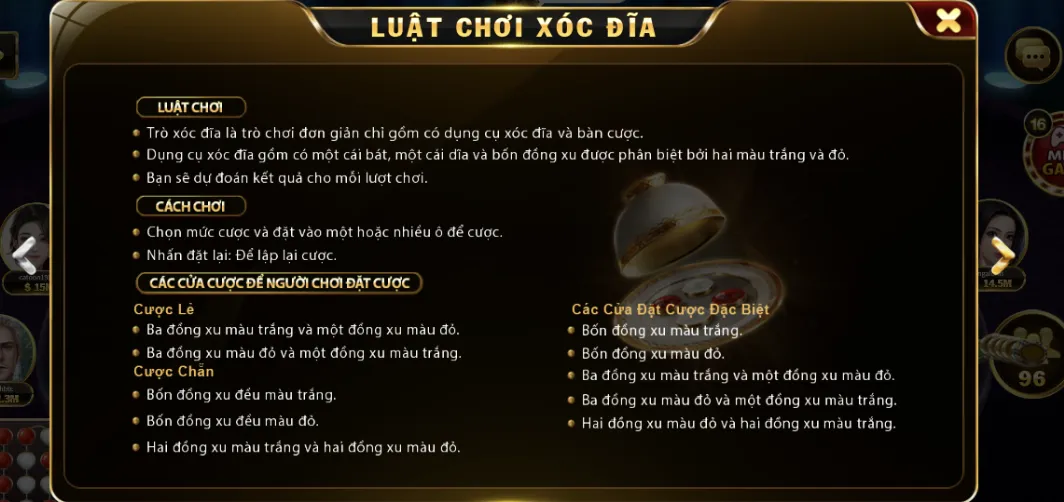 Tham khảo luật chơi Xóc Đĩa của cổng game Hitclub