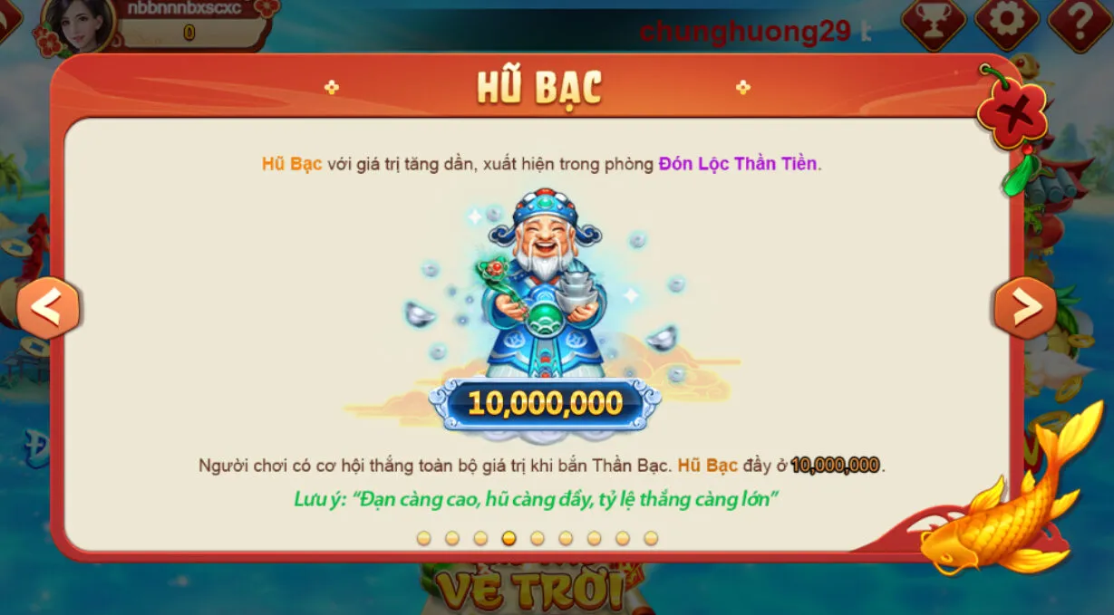 Hũ bạc tại game giải trí Bắn Cá Hit club