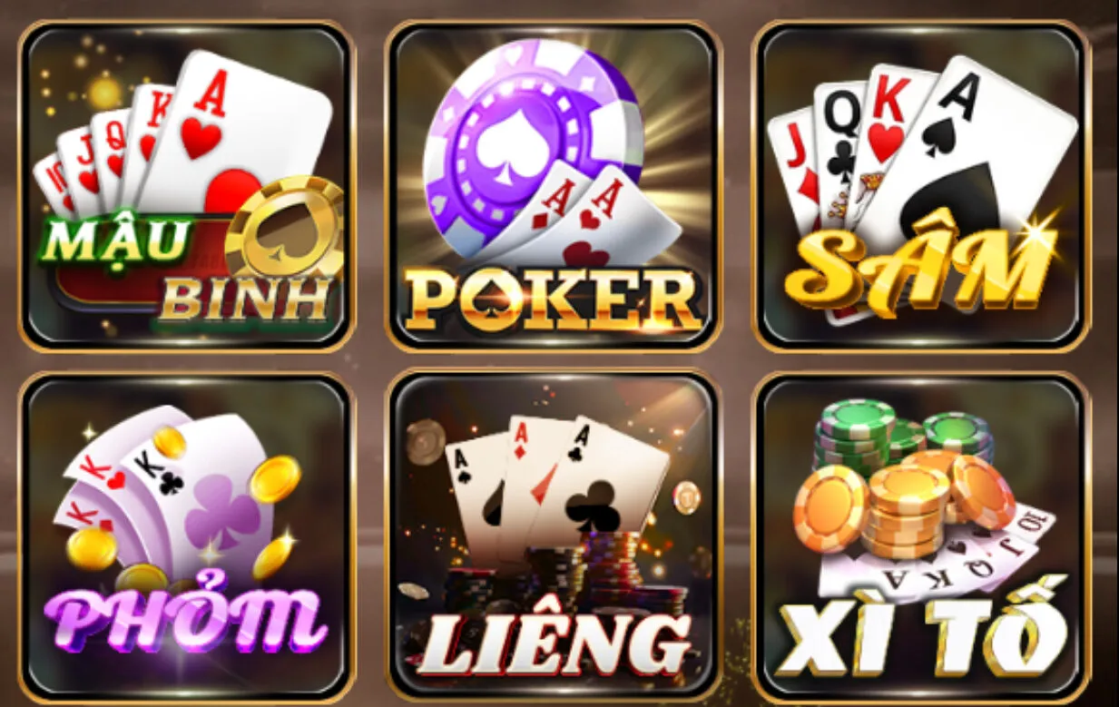 Game bài Liêng với biểu tượng nổi bật tại Hitclub