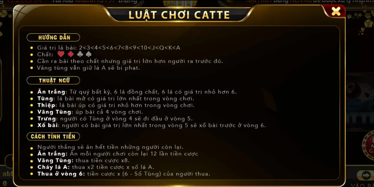 Hướng dẫn tham gia Catte tại cổng game Hit club