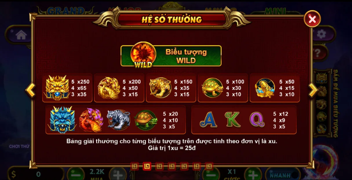 Kho Báu Tứ Linh và hệ số thưởng ấn tượng tại Hitclub