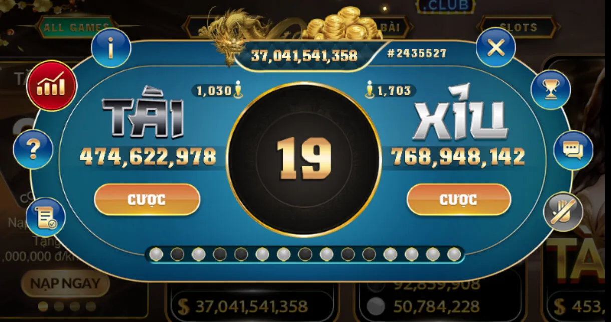 Tài Xỉu tại Hit club và giao diện chơi