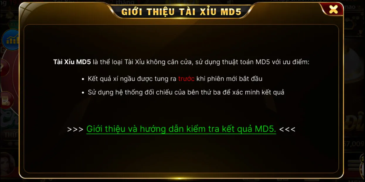Giới thiệu điểm đặc biệt của Tài Xỉu MD5 Hit club