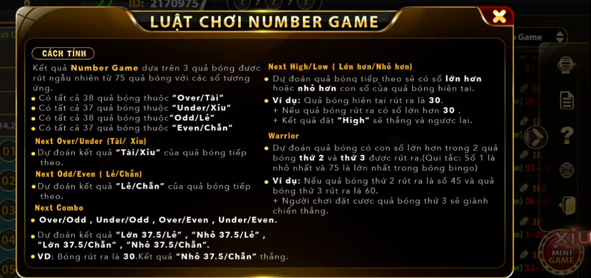 Number Game tại Hit club và luật chơi chi tiết