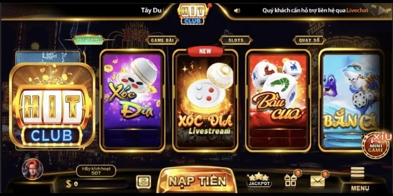 Đa dạng trò chơi cá cược thú vị tại Hitclub