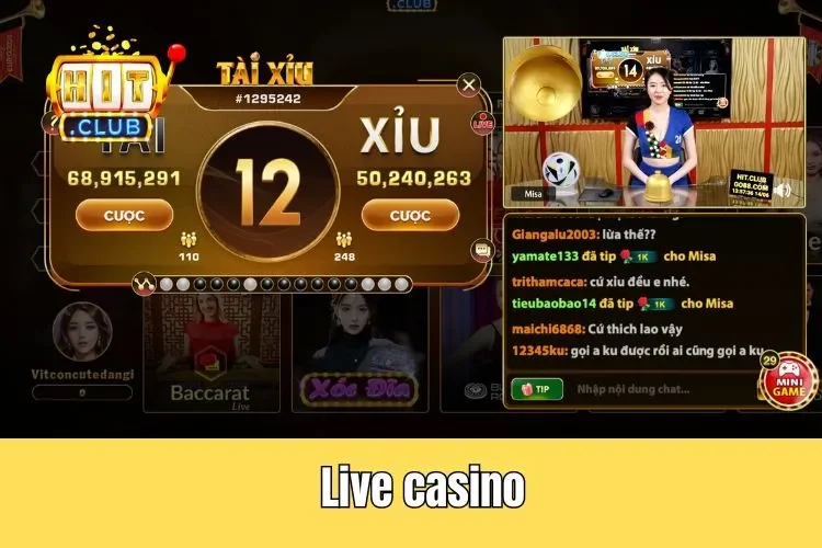 Live casino Hitclub đem đến trải nghiệm đúng chuẩn Las Vegas